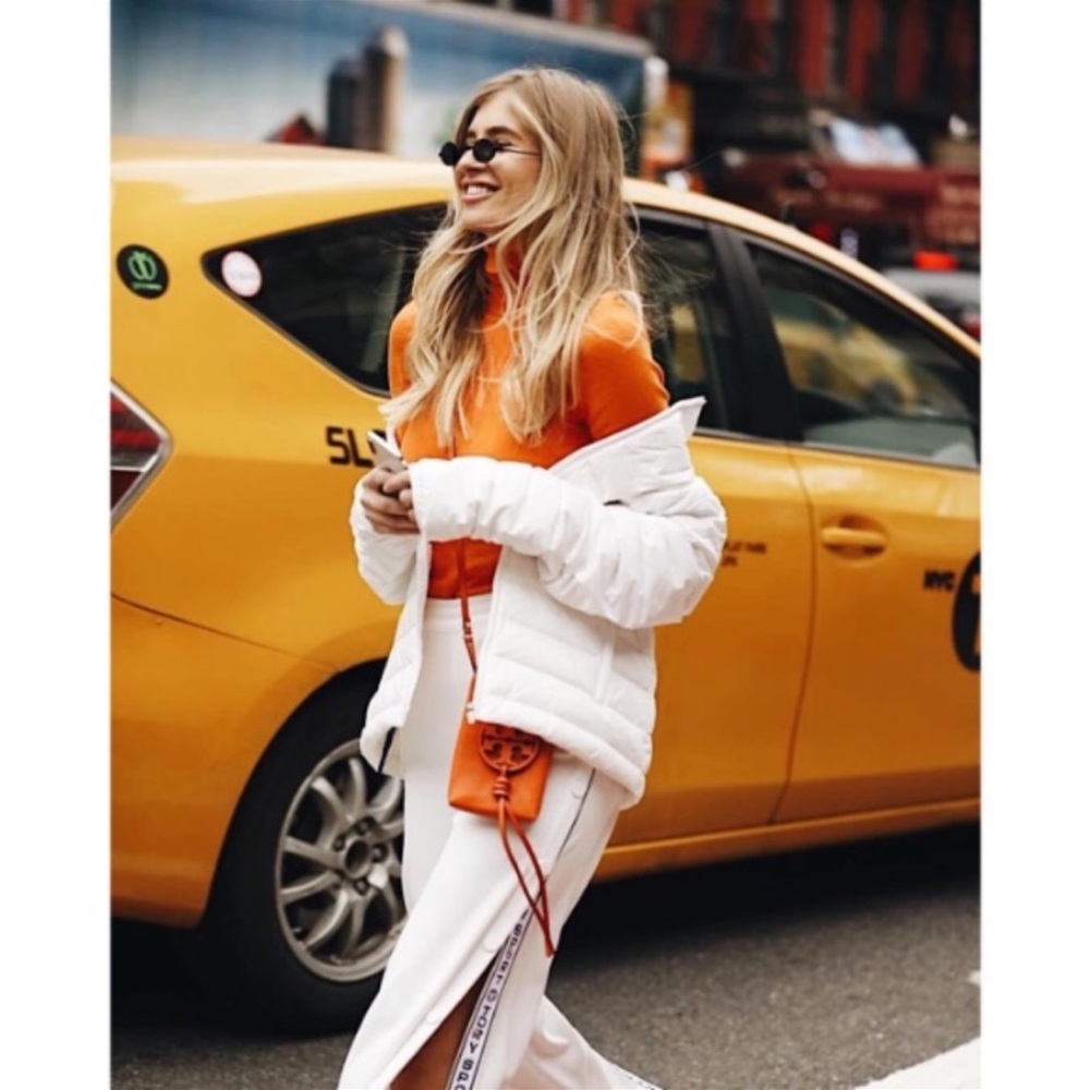 Tory Burch Sport Banner Snap Pants XS White
